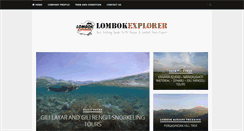 Desktop Screenshot of lombokexplorer.com