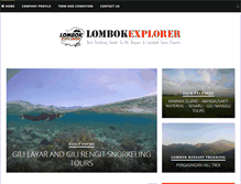 Tablet Screenshot of lombokexplorer.com